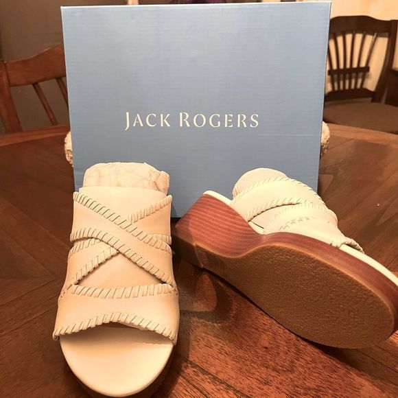 Jack Rodgers Jackie Mid Wedge Slide-10M - Picture 1 of 7